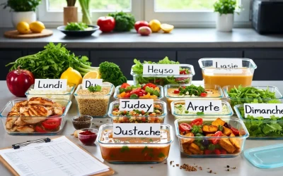 Batch Cooking : 5 Menus Hebdo Complets et Rapides en 2 Heures